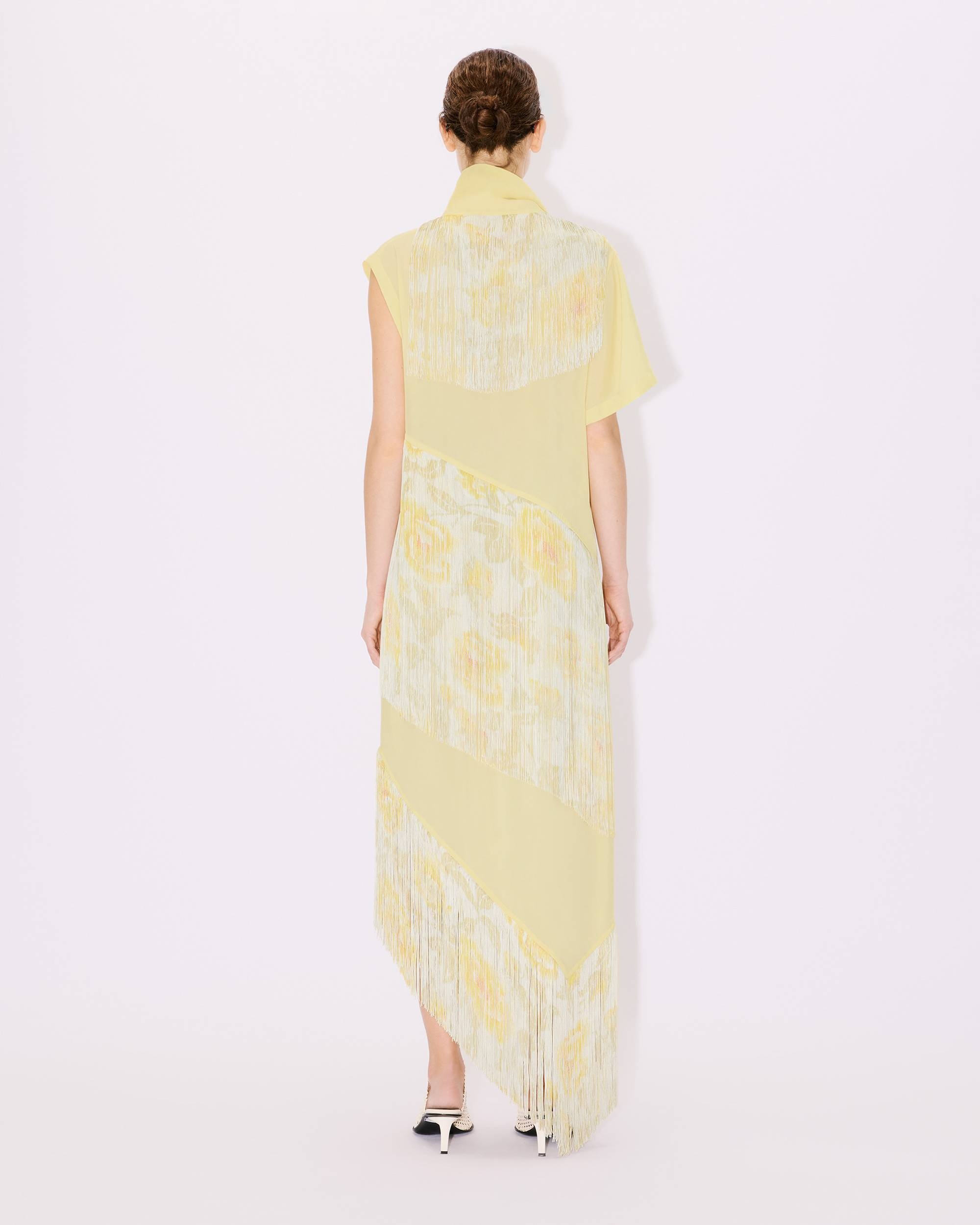 'KENZO Peonies' fringed long dress - 4