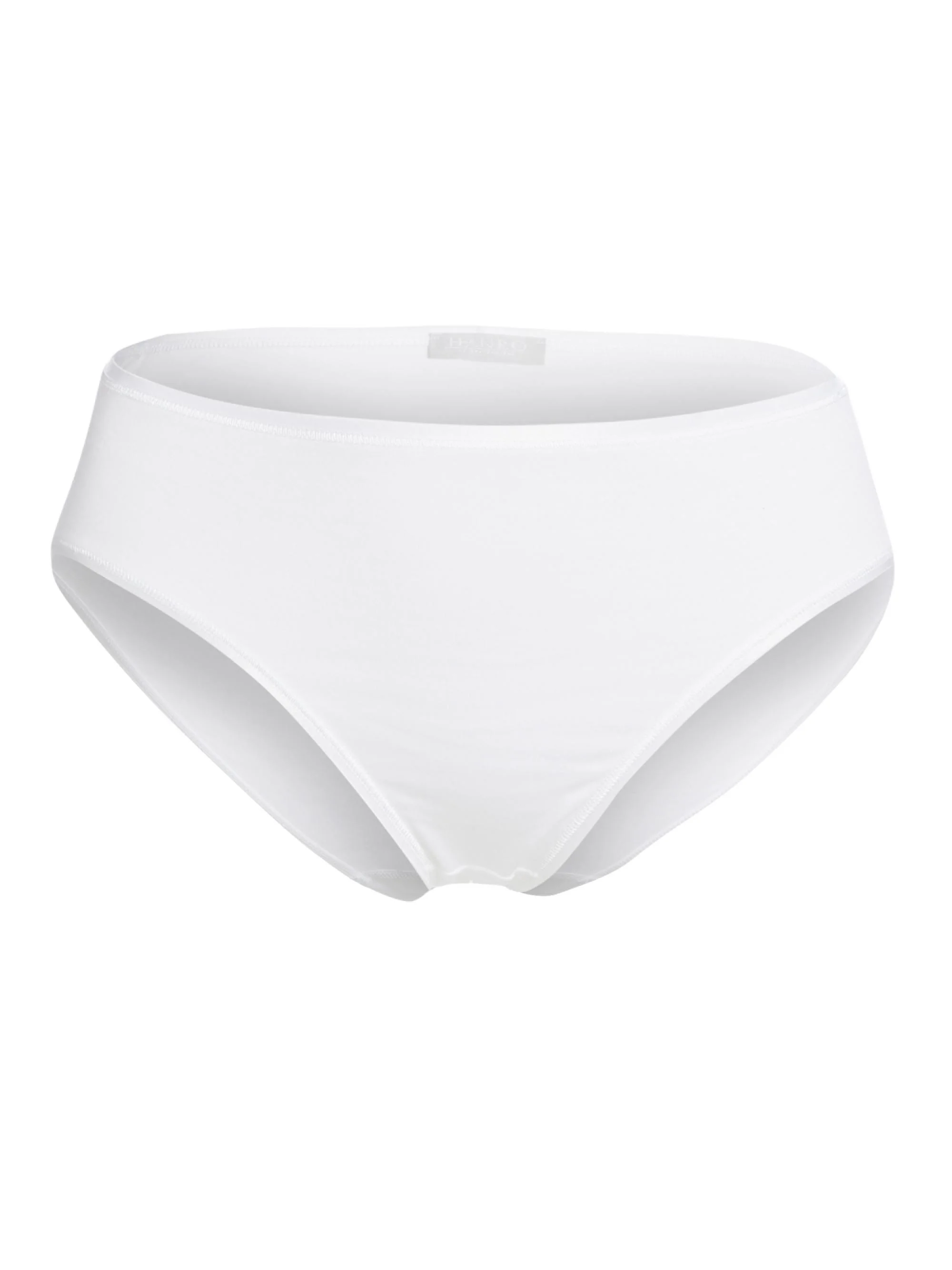 Women's Cotton Seamless High-Cut Full Brief - White - 1
