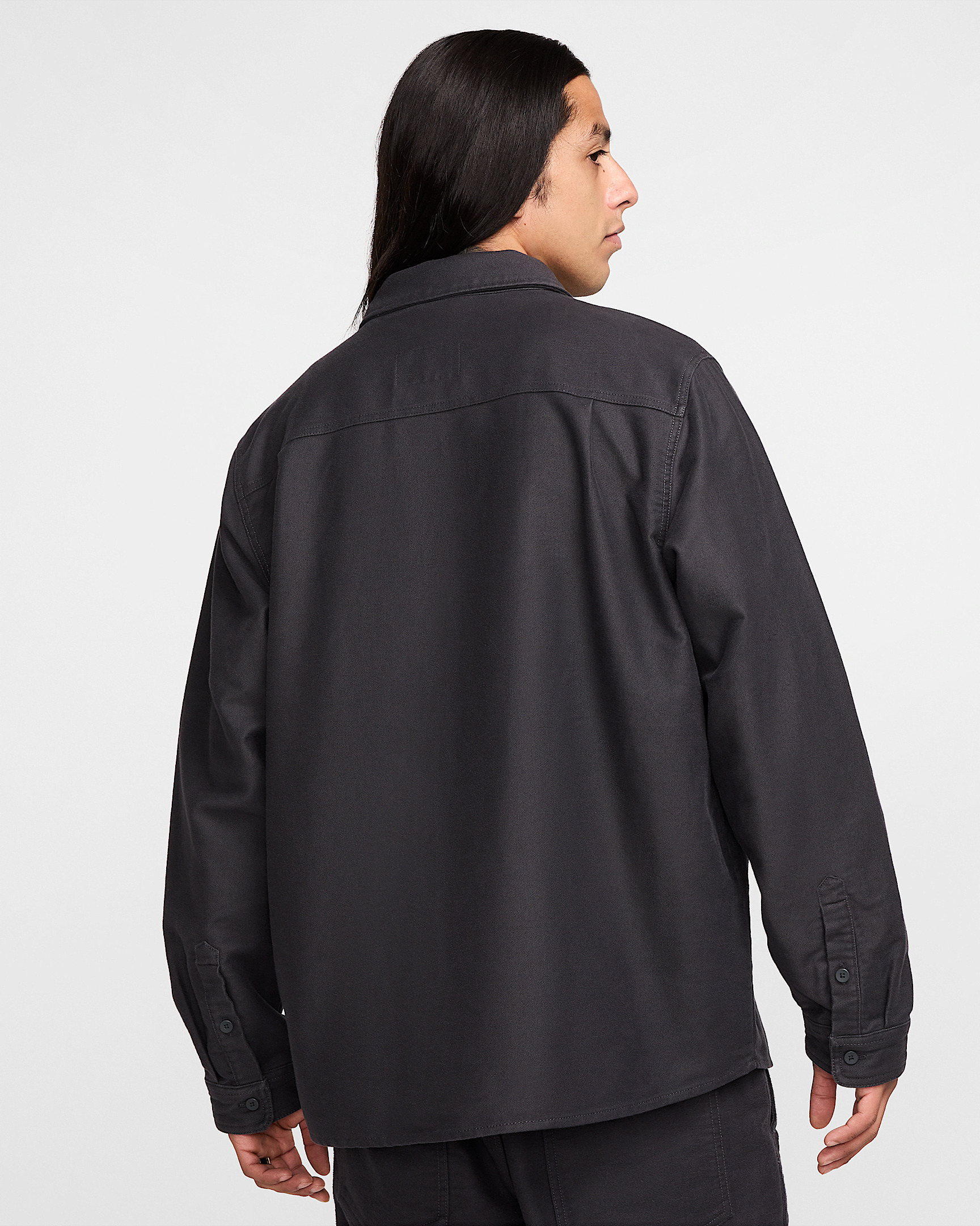 ★★Nike★★ Life Long Sleeve Shami Field Shirt M Anthracite Nike Nike Life Men's Long-Sleeve Chamois Field Shirt