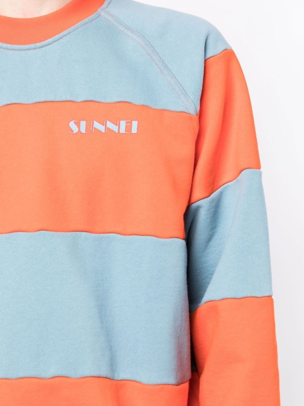 striped-panel sweatshirt - 5