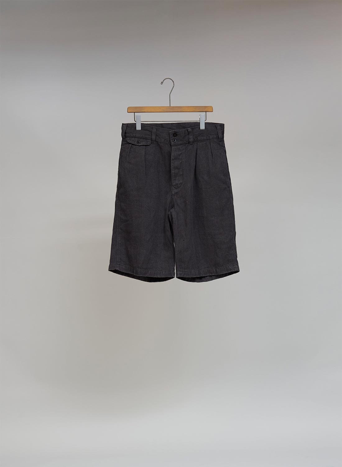 Desert Short Hemp Denim in Charcoal Grey - 1