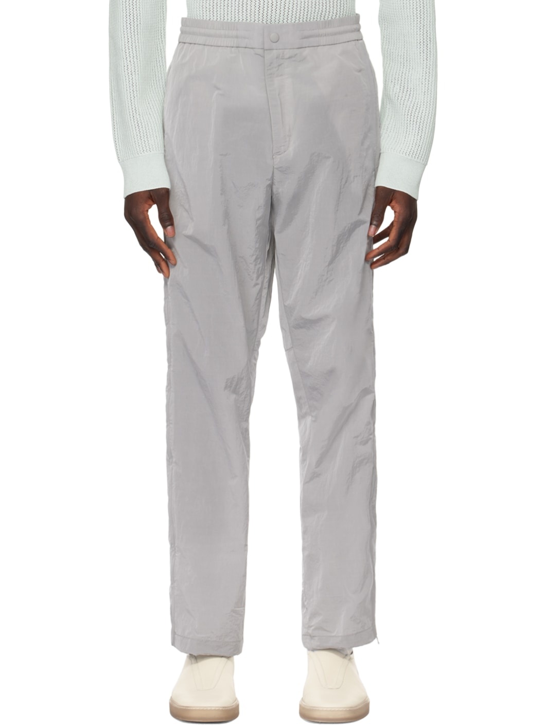 Gray Extension Trousers - 1