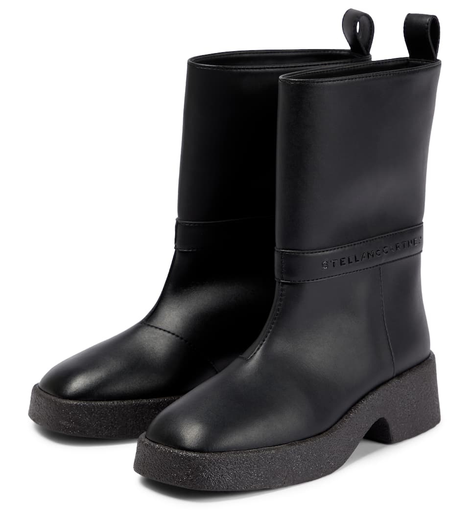 Faux leather boots - 5