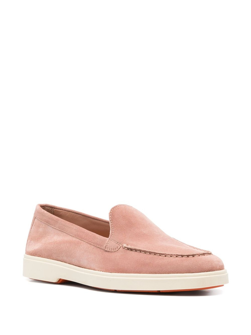 Santoni suede loafers outlook