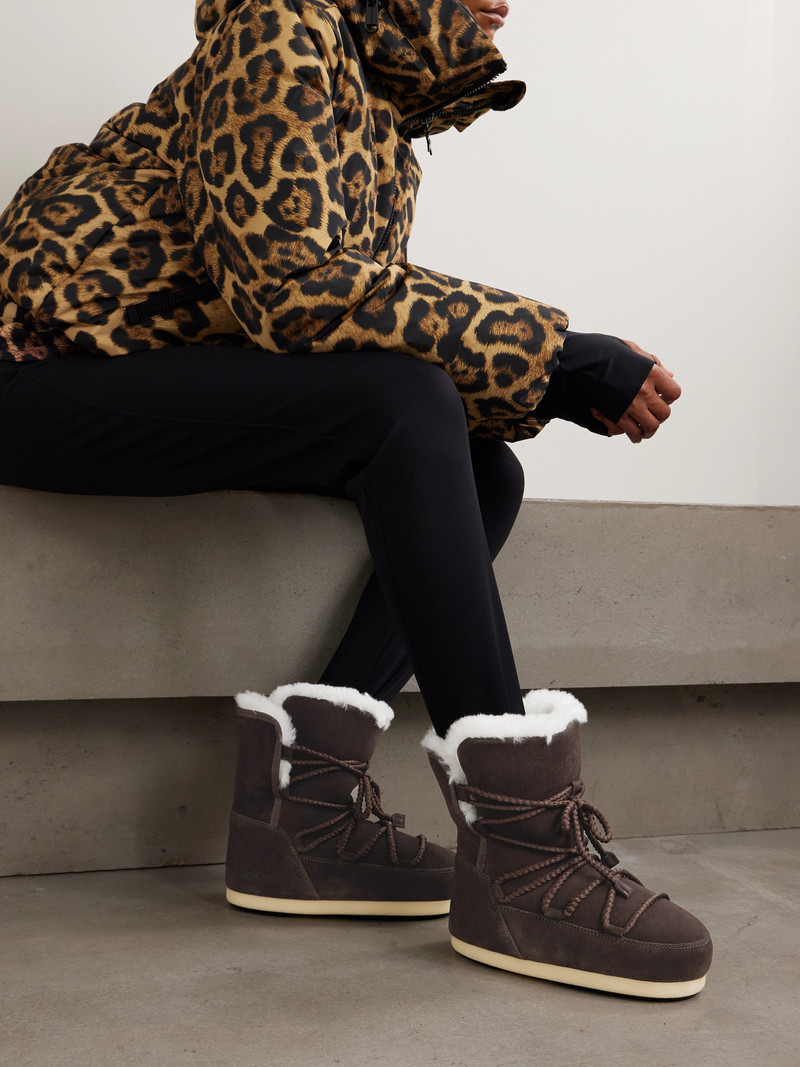 MOON BOOT Evx Shearling-lined Suede Snow Boots outlook