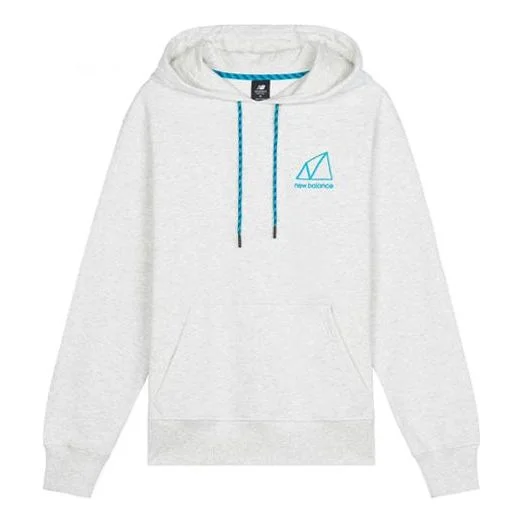 New Balance Logo Relaxed Hoodie 'Grey Beige' AMT11581-SAH - 1