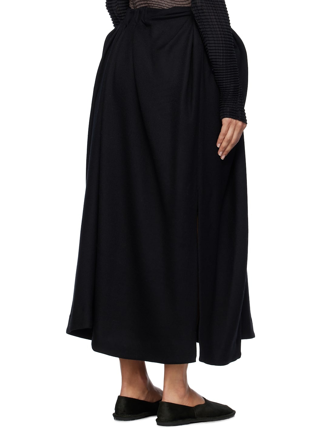 Black Entwine Maxi Skirt - 3