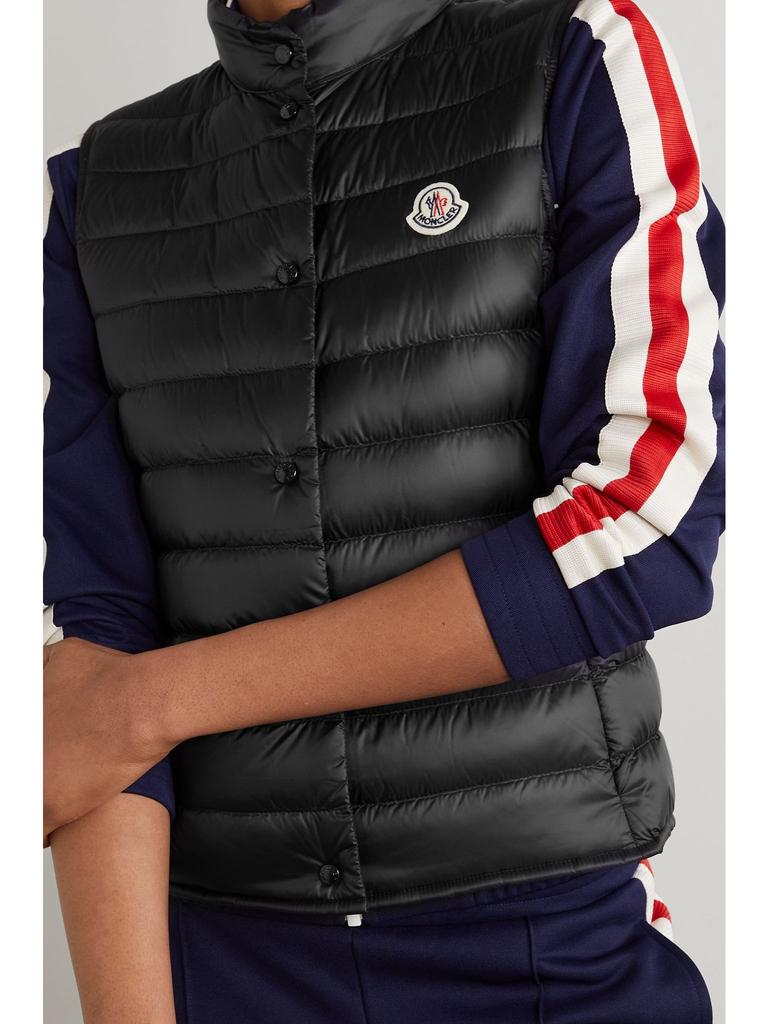 Liane quilted shell down vest Black - 3