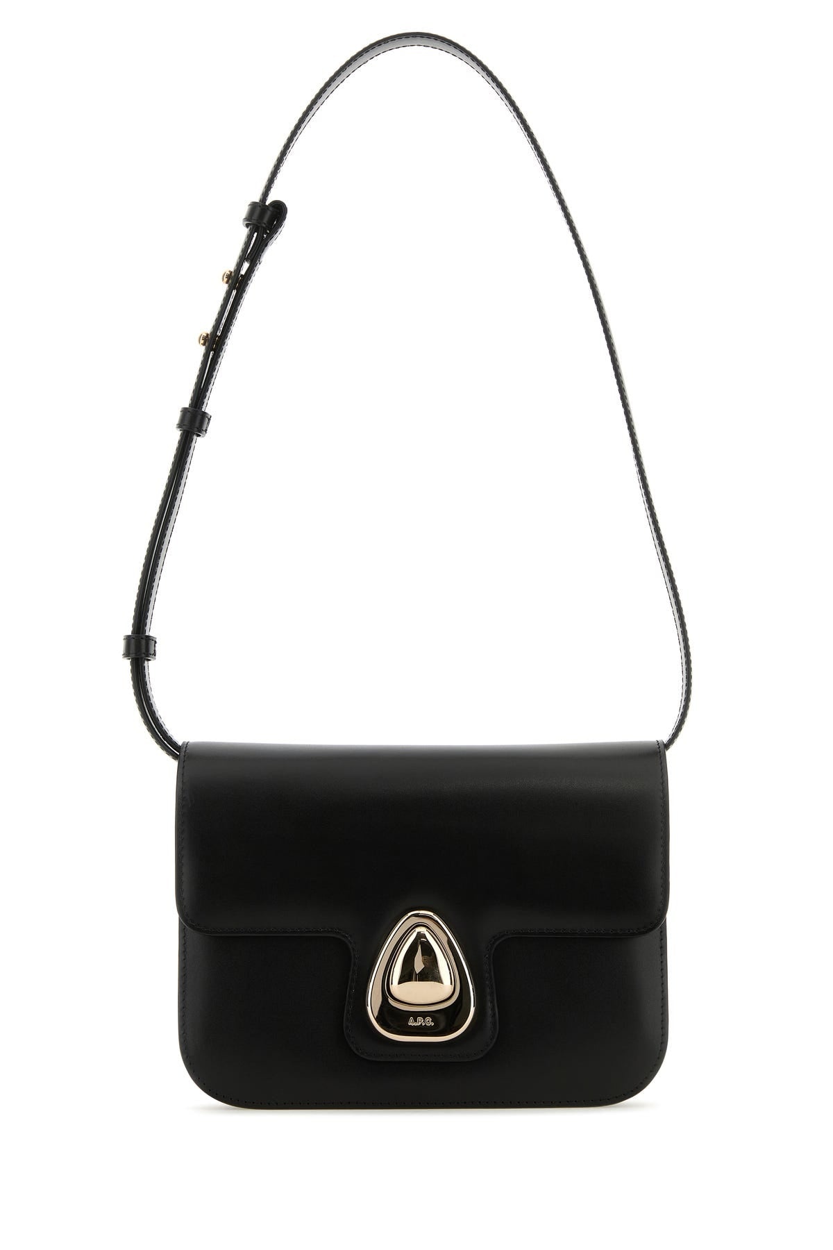 A.P.C. Black leather small Astra crossbody bag