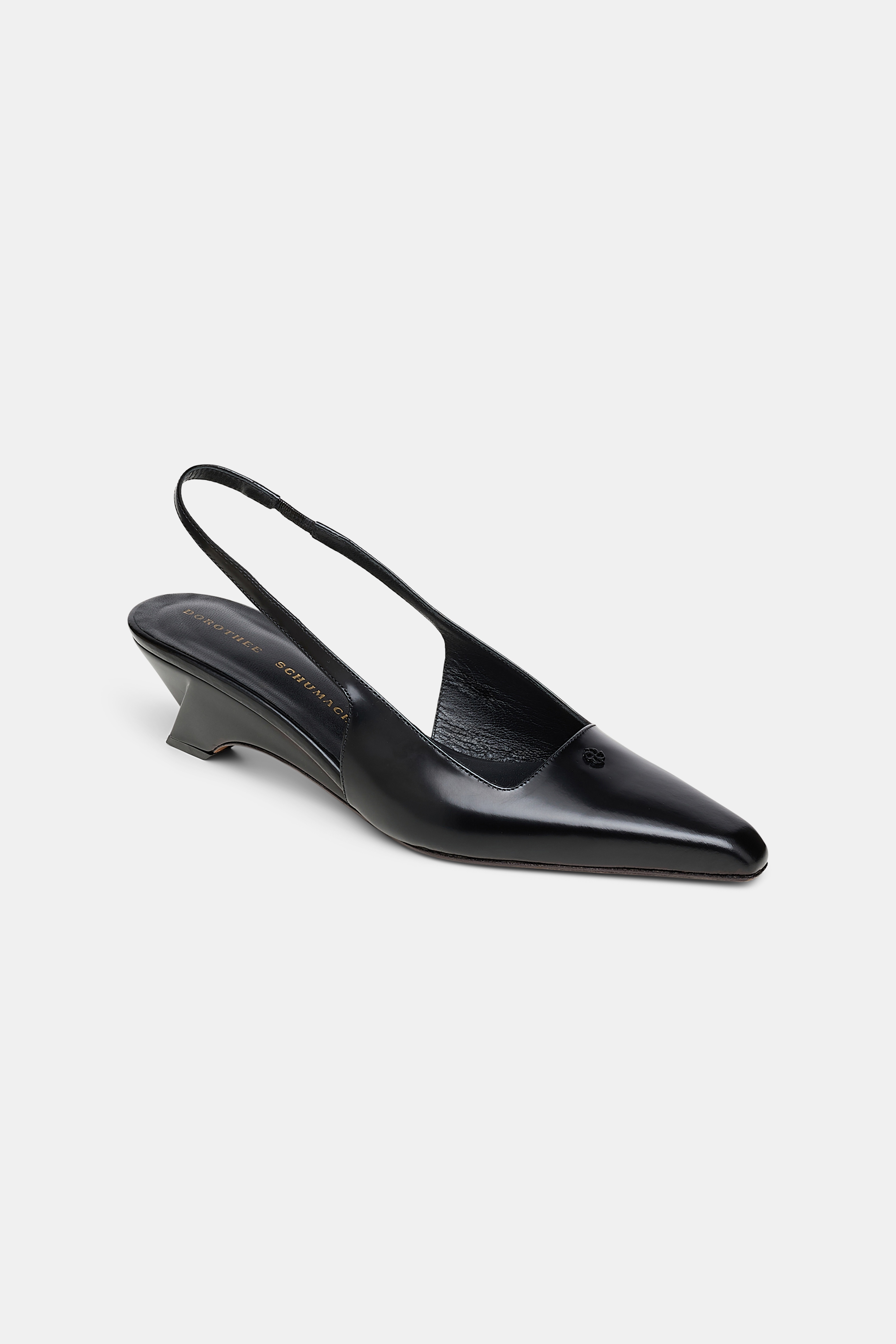 SUBTLE SHINE wedge slingback - 7