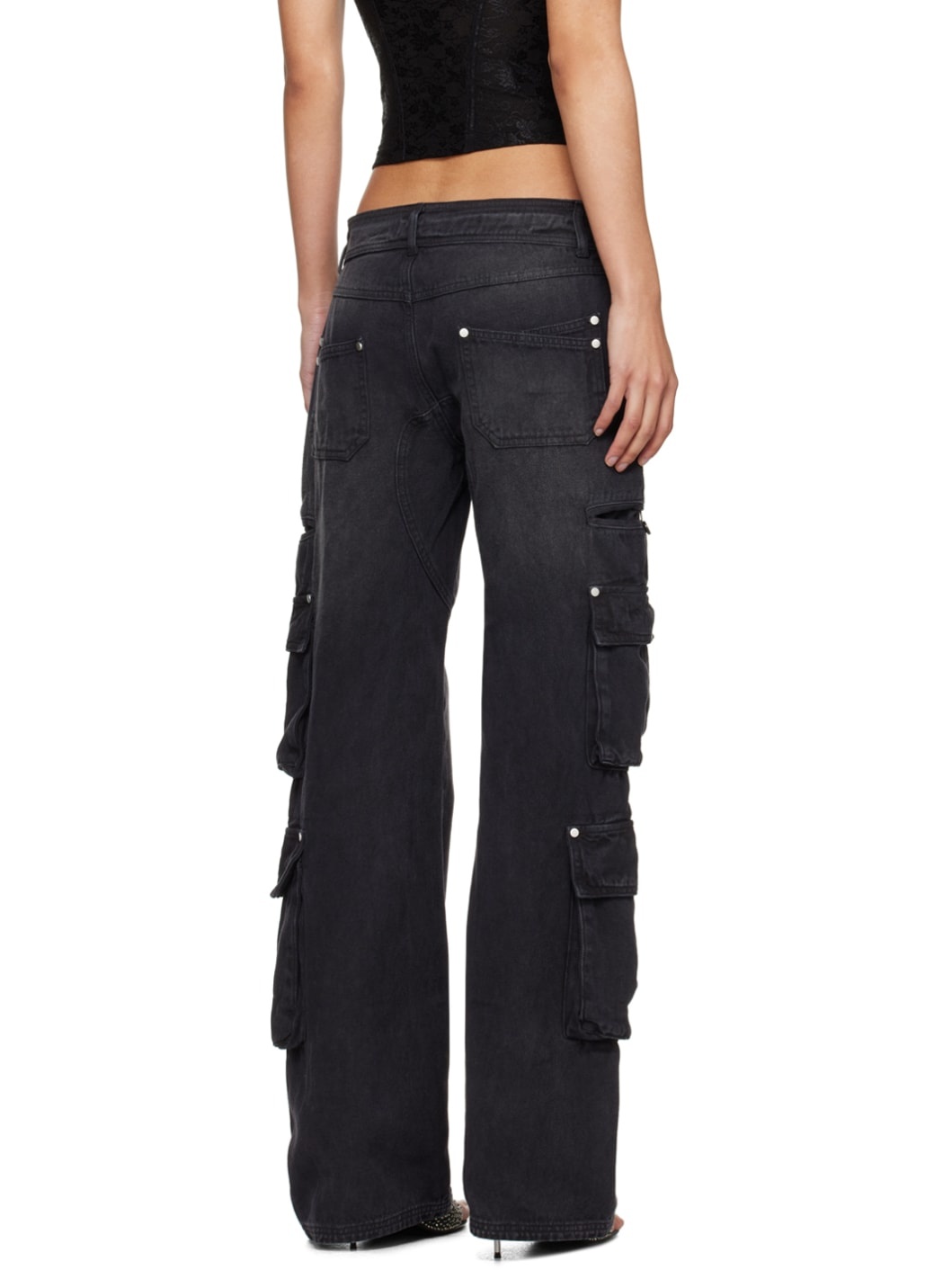 Black Hayes Cargo Pants - 3