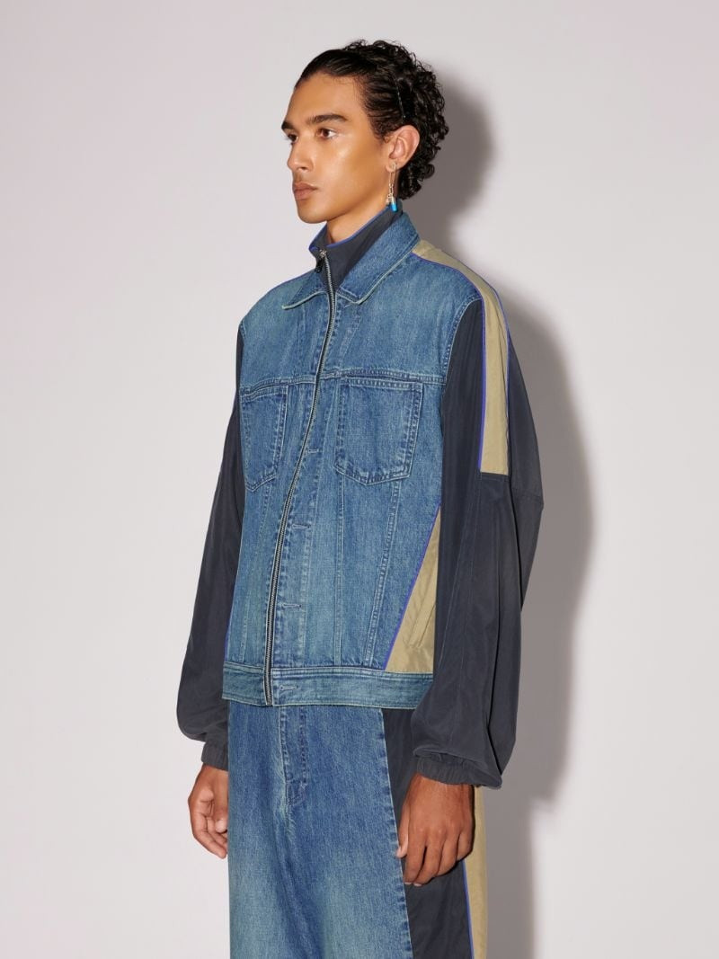 Denim Nylon Jacket 8