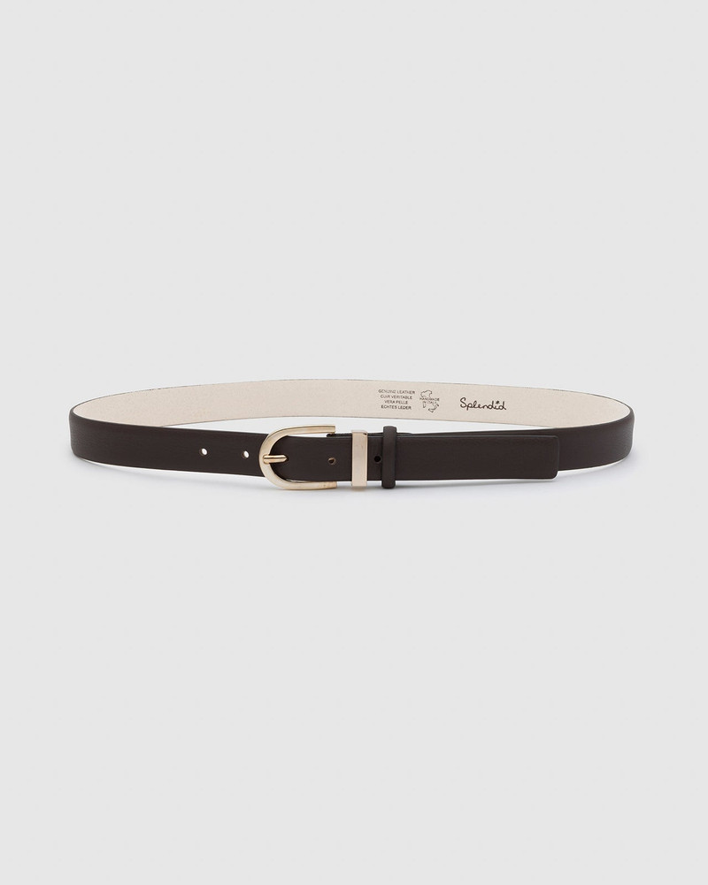 Splendid Skinny Leather Belt outlook