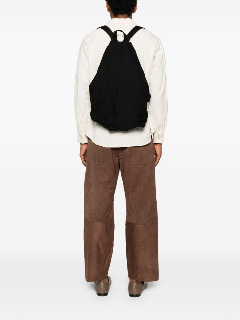Yohji Yamamoto tuck-detail backpack outlook