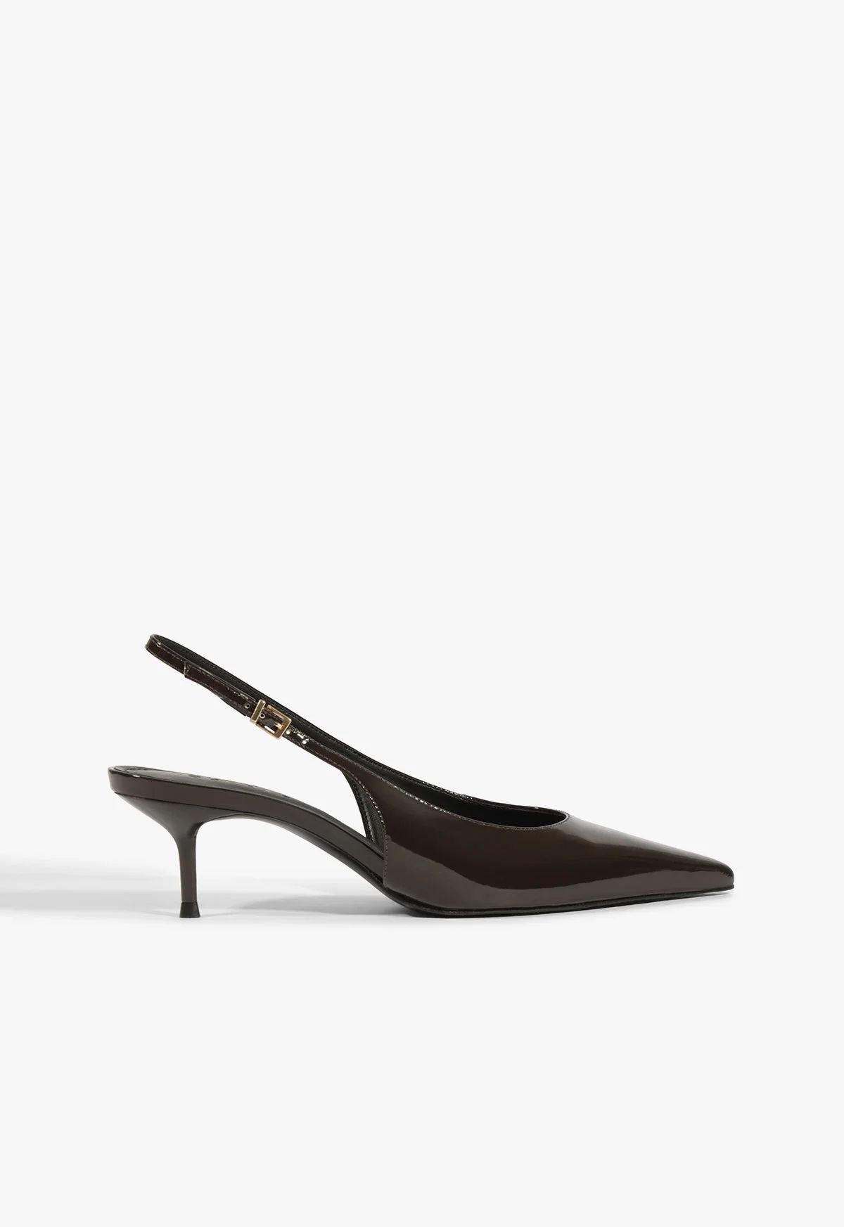 Paola Mid Patent Leather Pump - 1