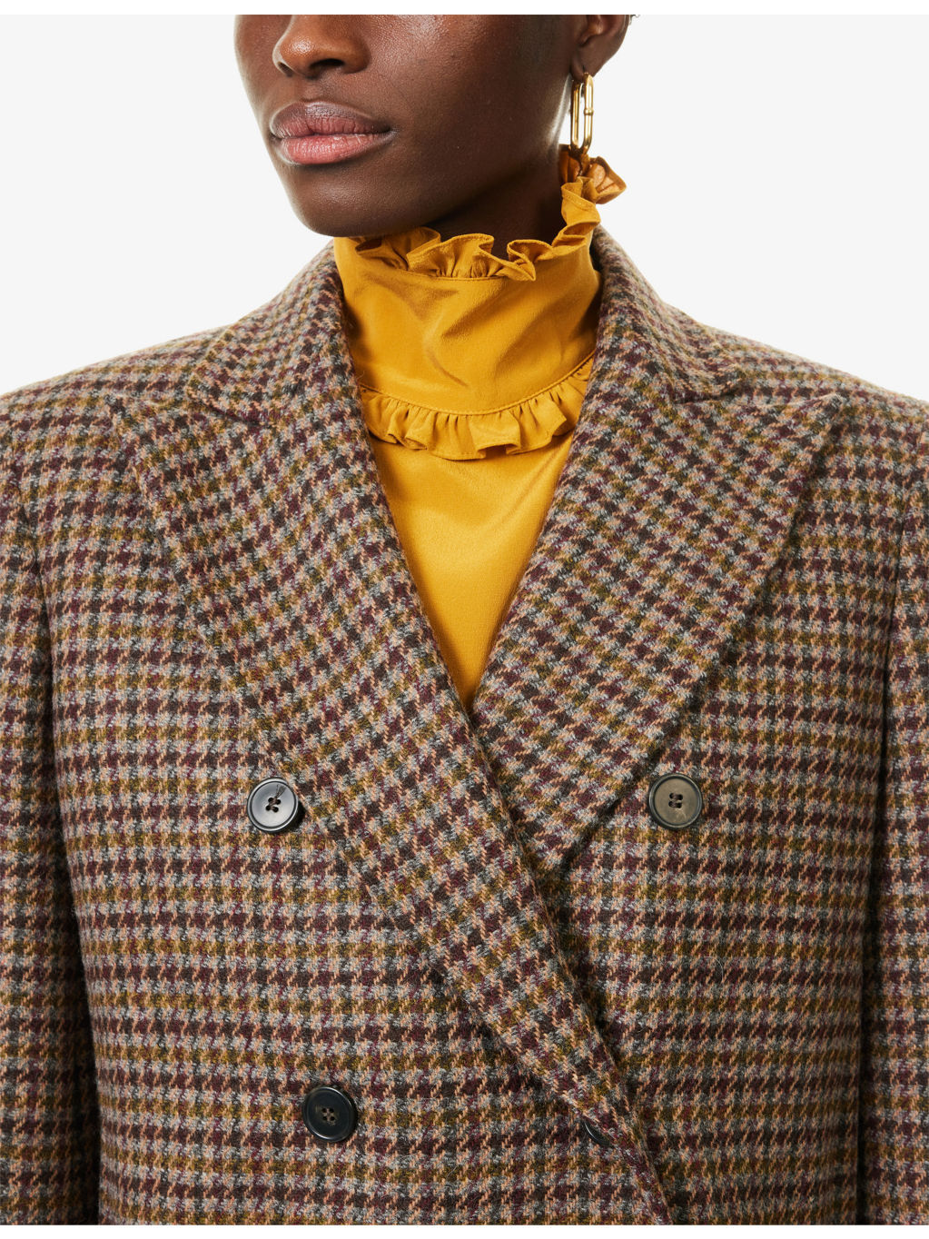 Gerusia Double-Breasted Wool Blazer - 5