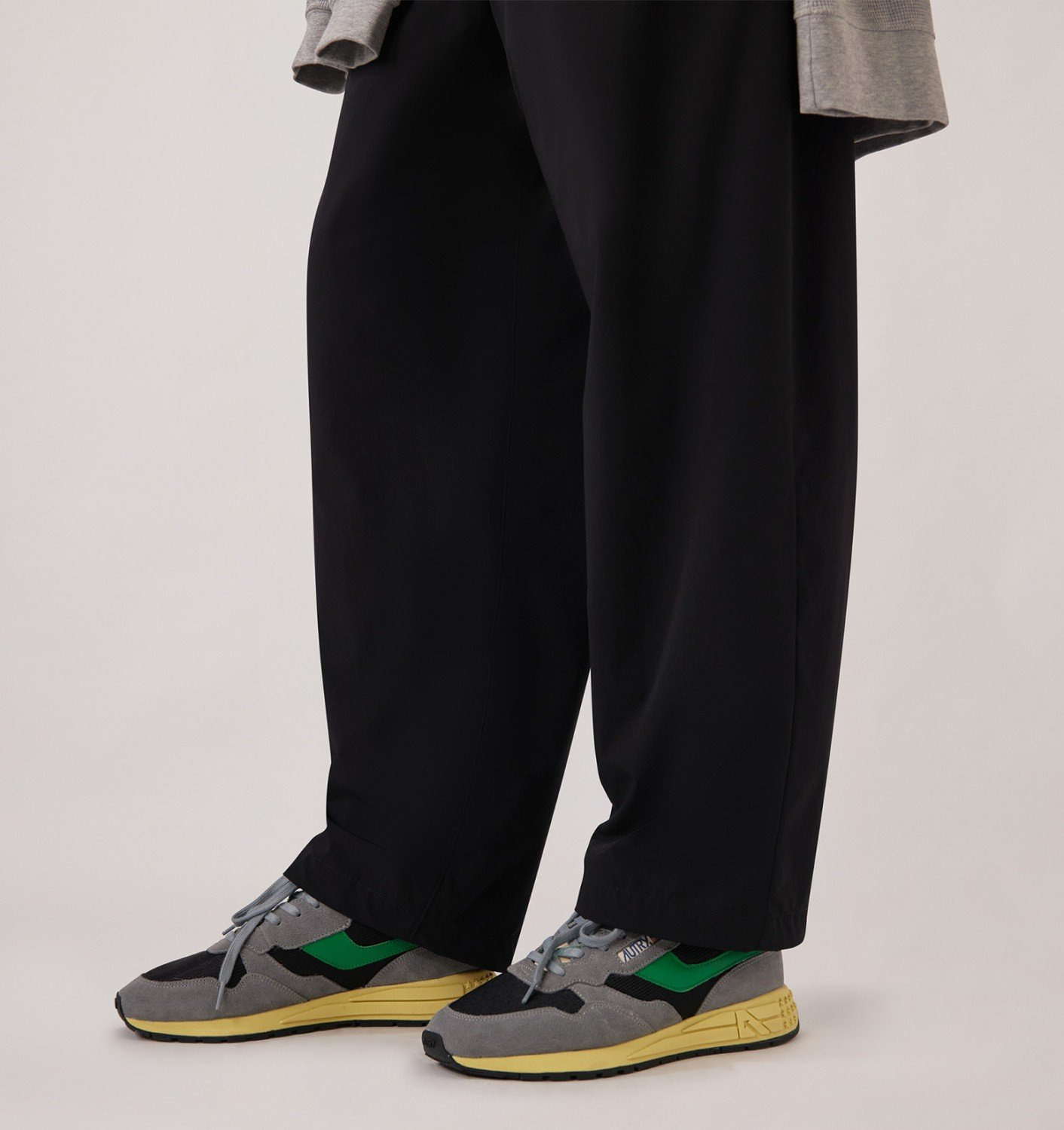 REELWIND LOW SNEAKERS IN PEAT AND GREEN TAMBURINE SUEDE AND MESH - 2