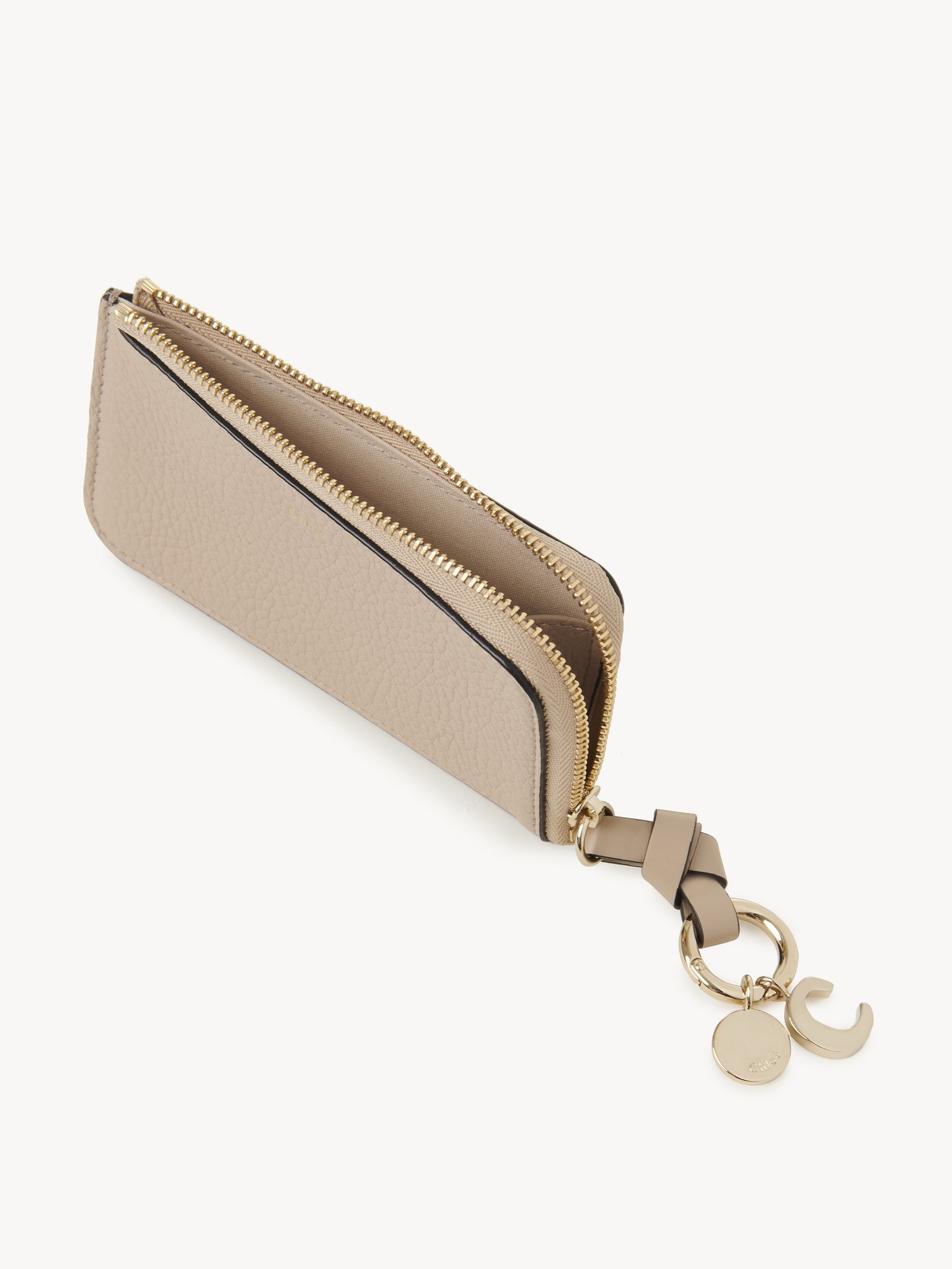 ALPHABET PURSE IN GRAINED LEATHER - 3