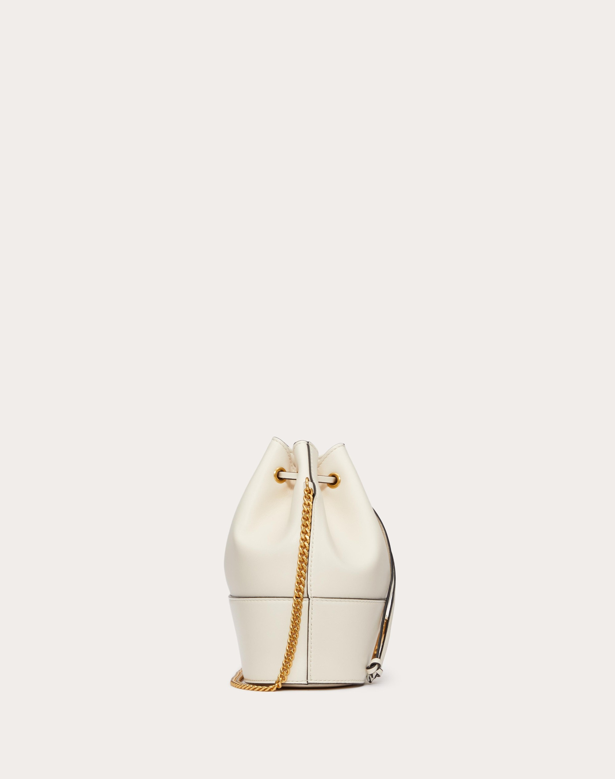 MINI BUCKET BAG IN NAPPA WITH VLOGO SIGNATURE CHAIN - 4