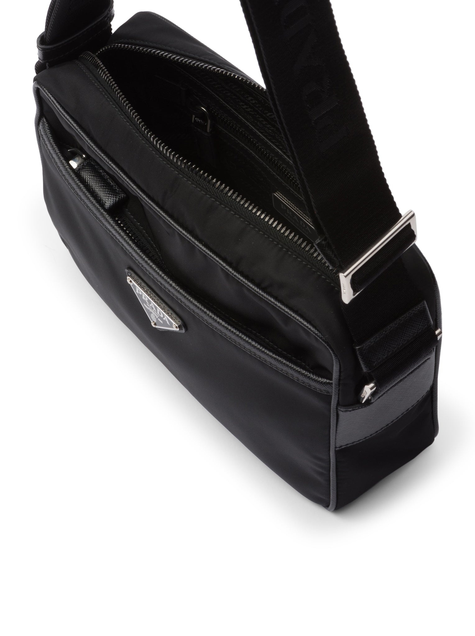 SHOULDER BAG IN RE-NYLON AND SAFFIANO - 4