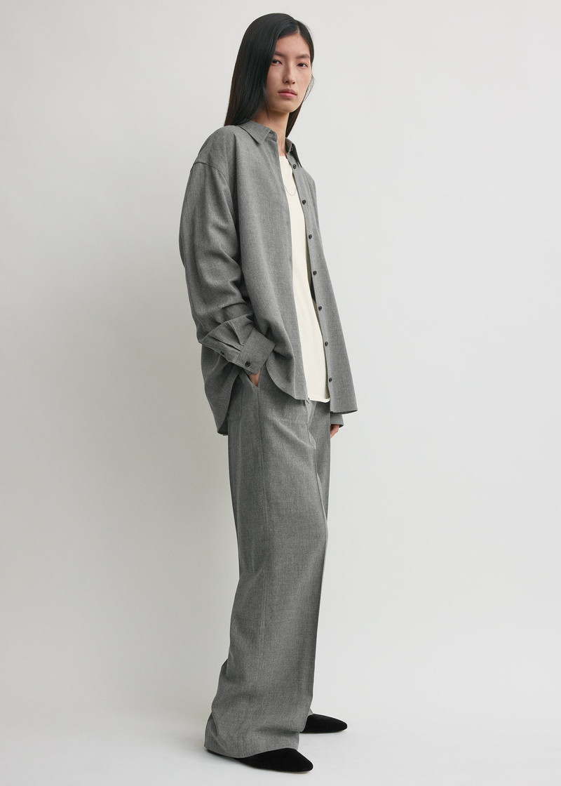 Classic fluid shirt mid grey 3