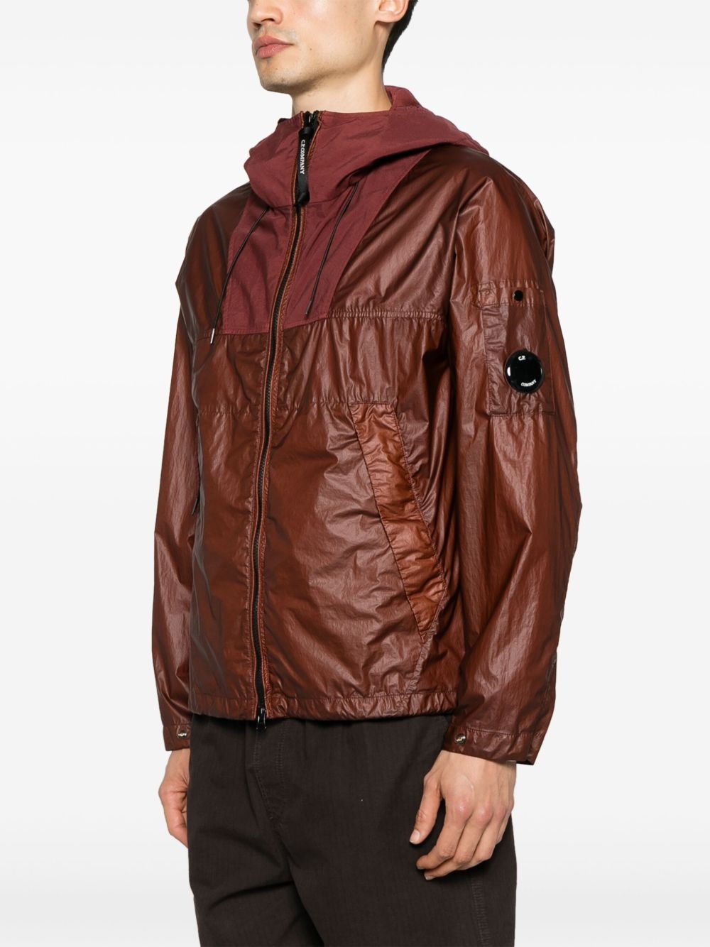 Lens-detail hooded jacket - 3