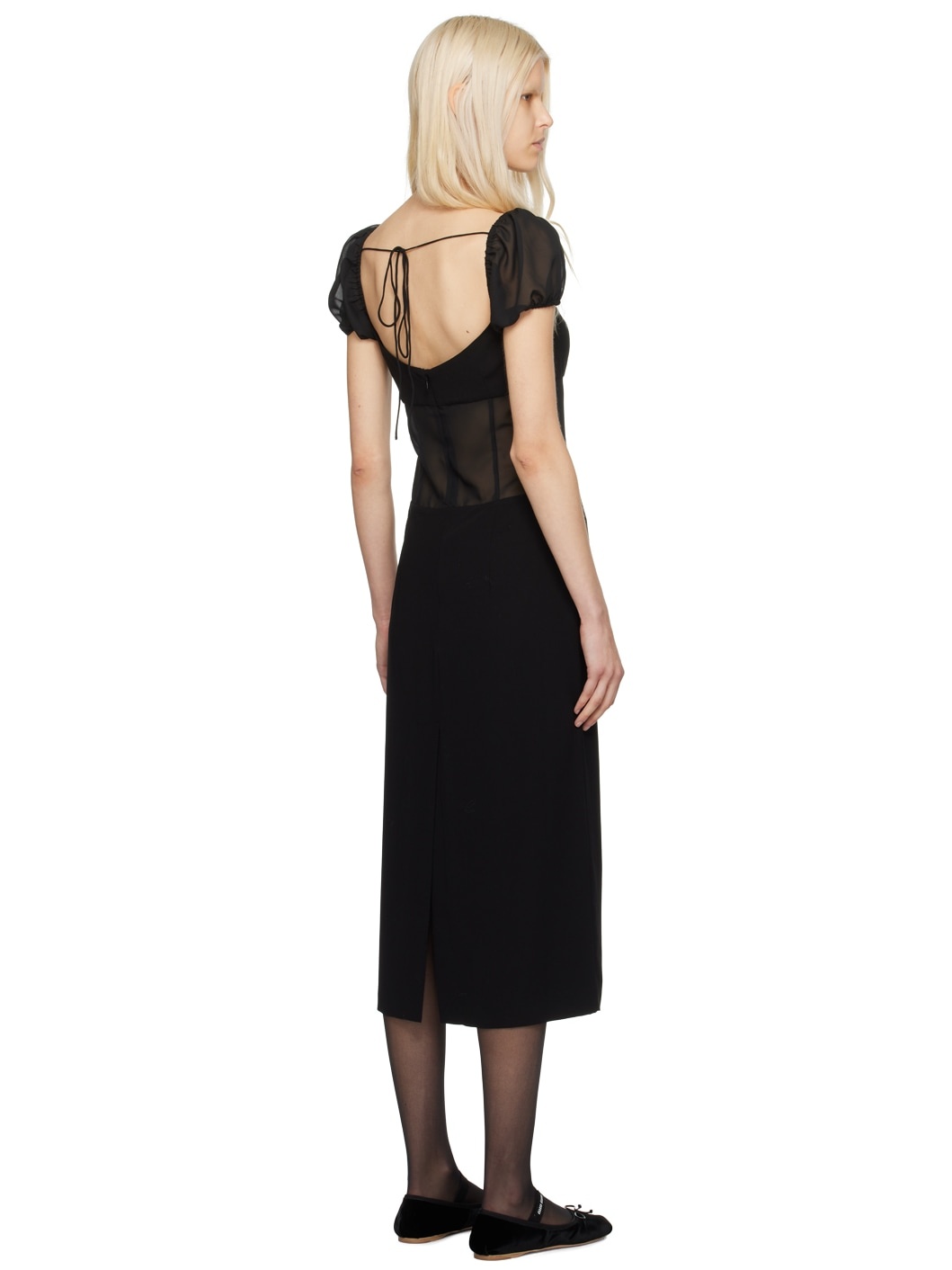Black Venus Maxi Dress - 3