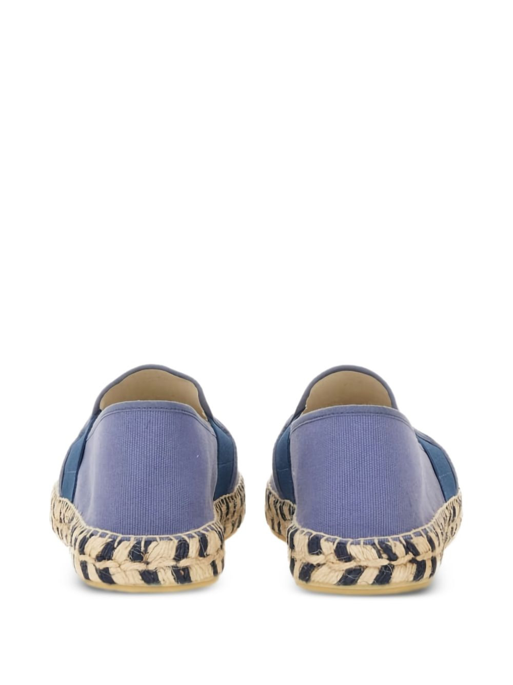 embroidered-logo cotton espadrilles - 3