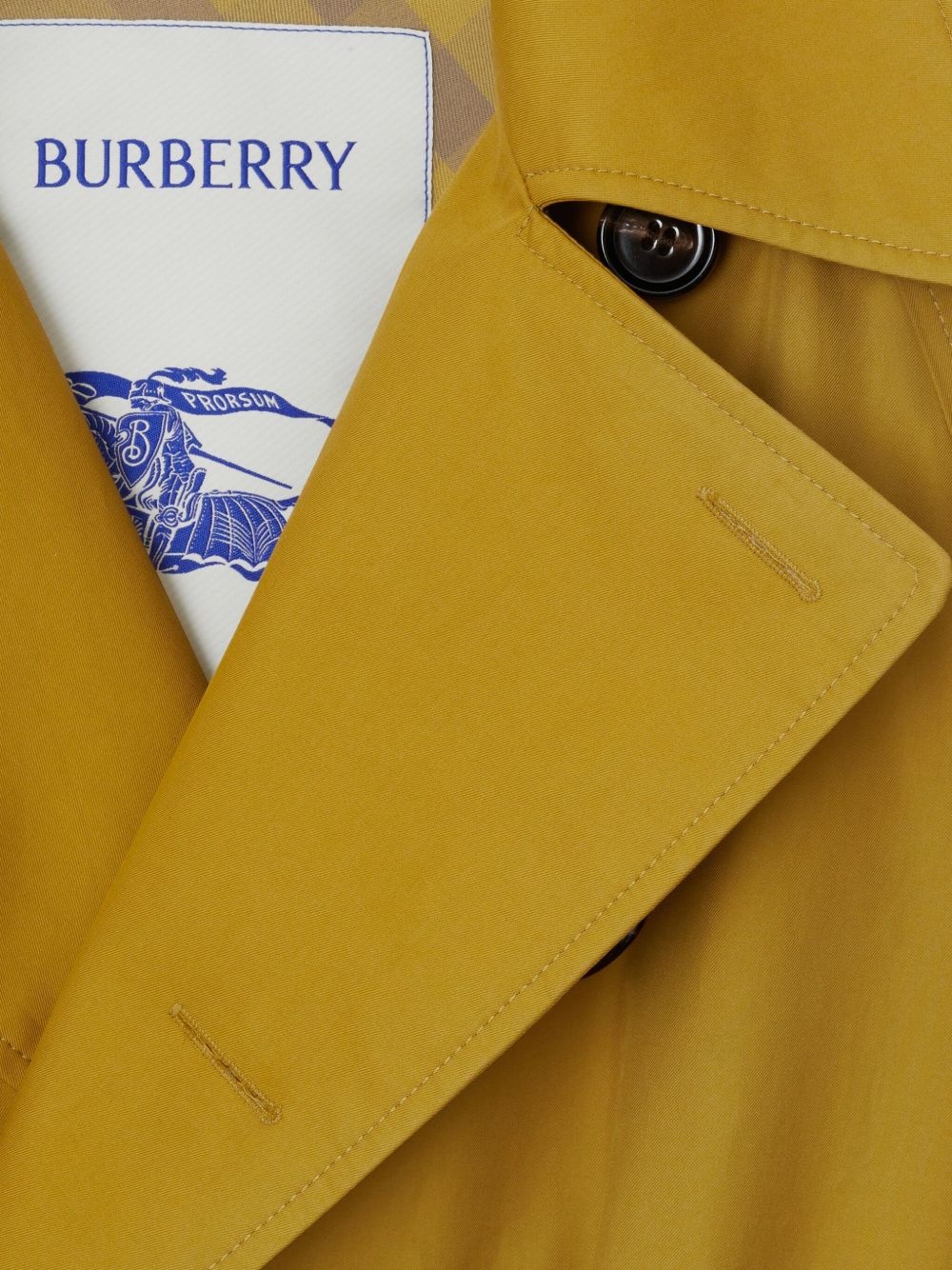 long gabardine cotton trench coat - 6