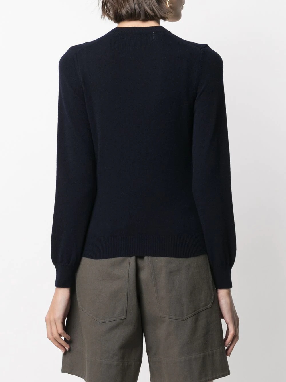 double heart motif jumper - 4