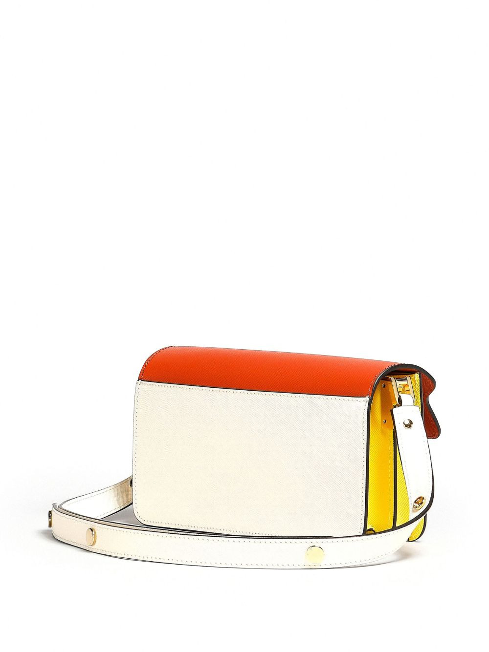 colour-block Saffiano leather shoulder bag - 3