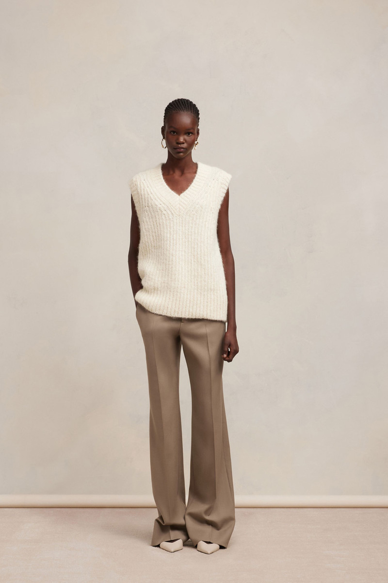 AMI Paris Wool-blend vest outlook