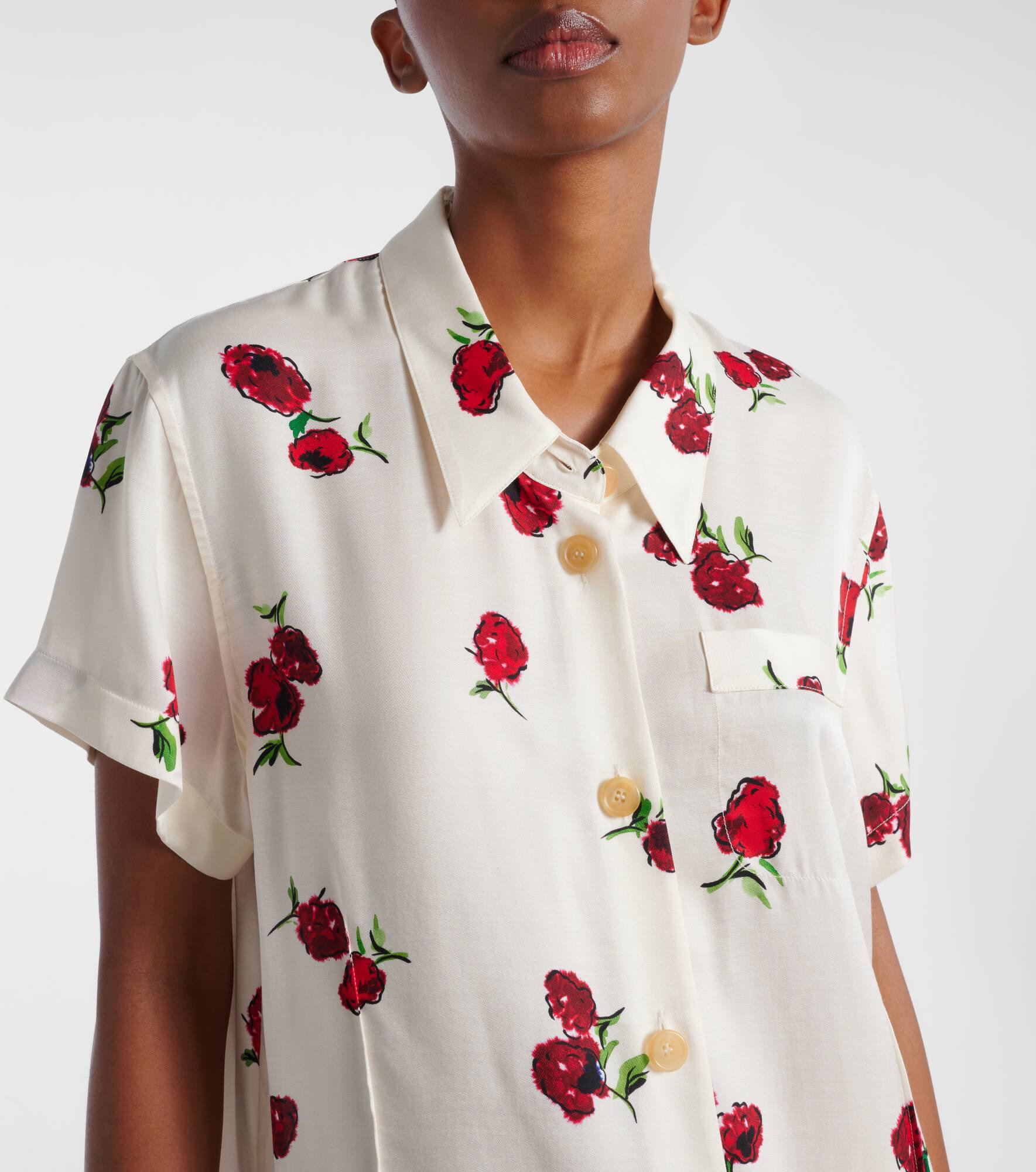 Keefe printed twill shirt - 4