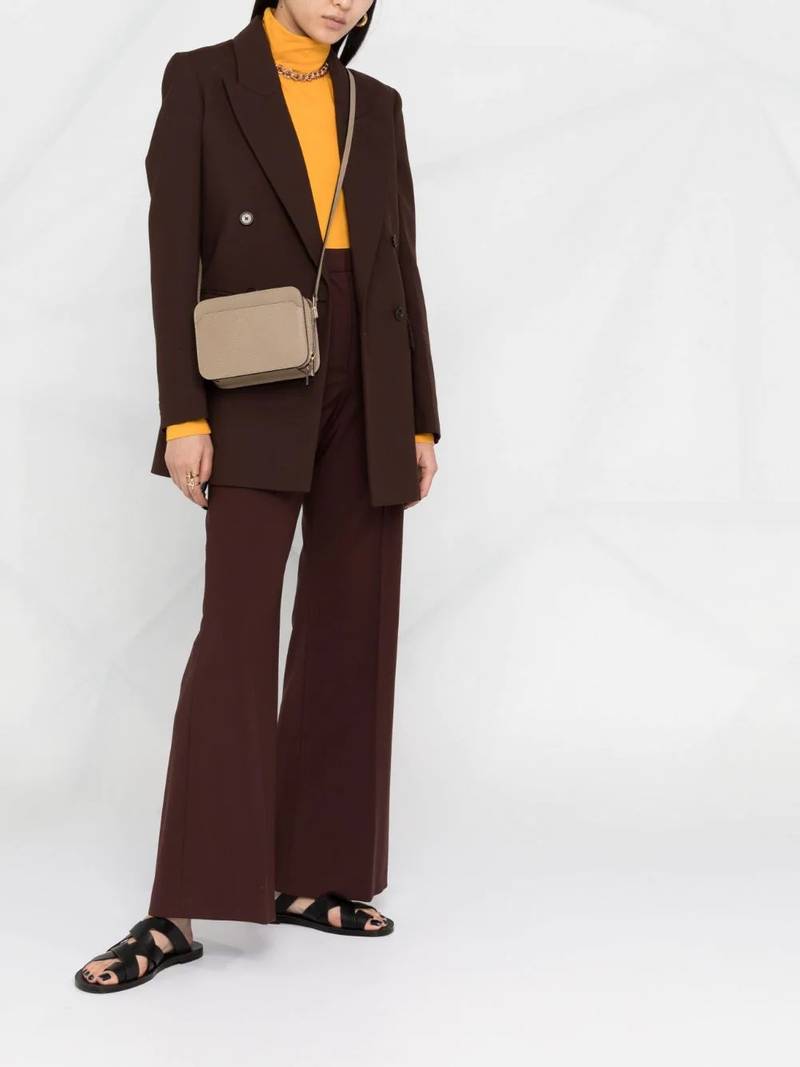 Valextra grained leather crossbody bag outlook