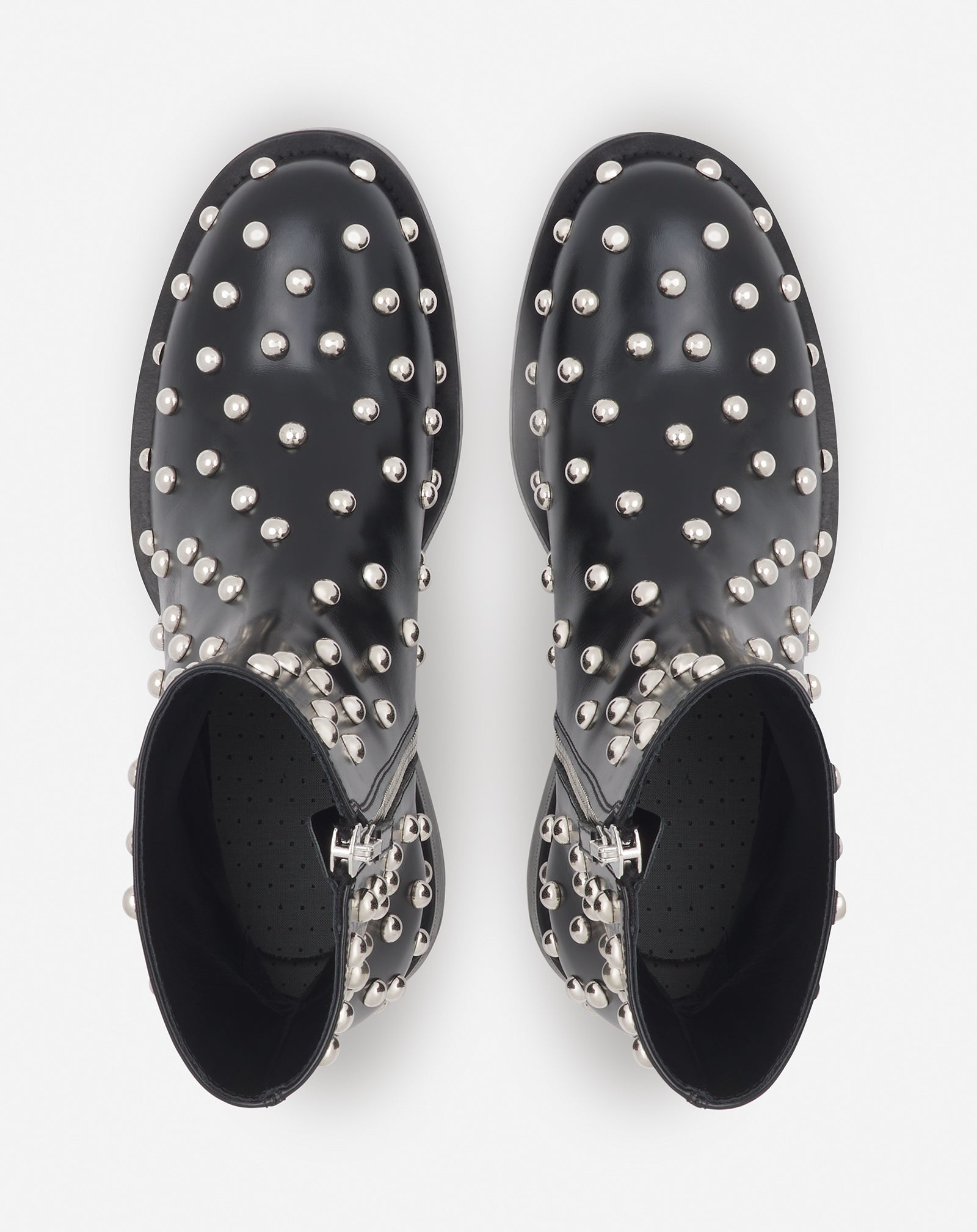MEDLEY STUDDED LEATHER ANKLE BOOTS - 3