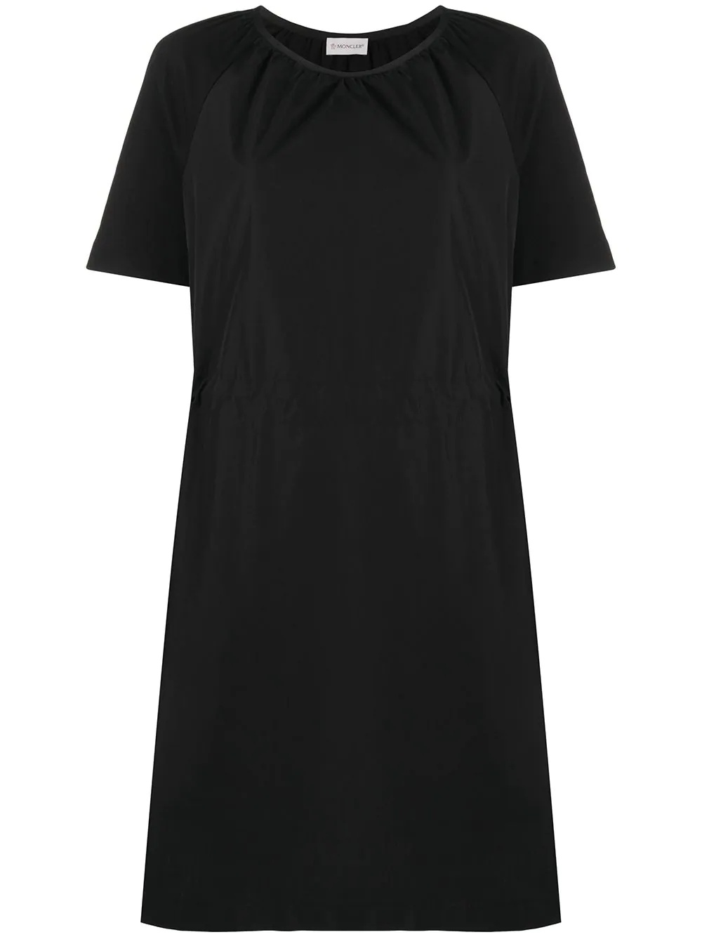 short sleeve poplin dress - 1