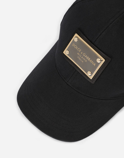 Dolce & Gabbana Baseball cap with branded plate outlook