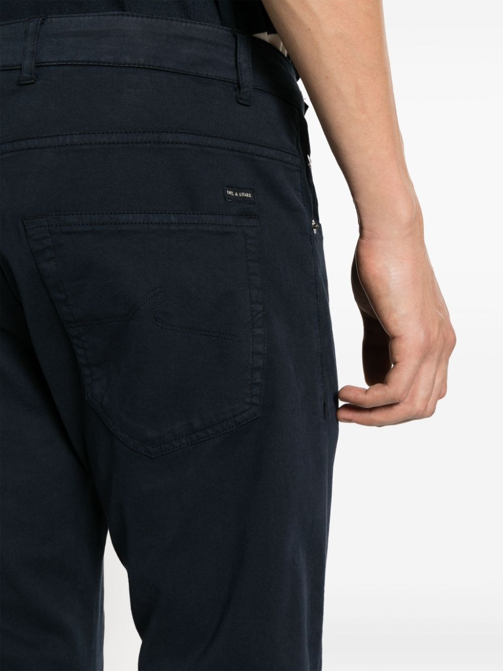 logo-charm twill chinos - 5