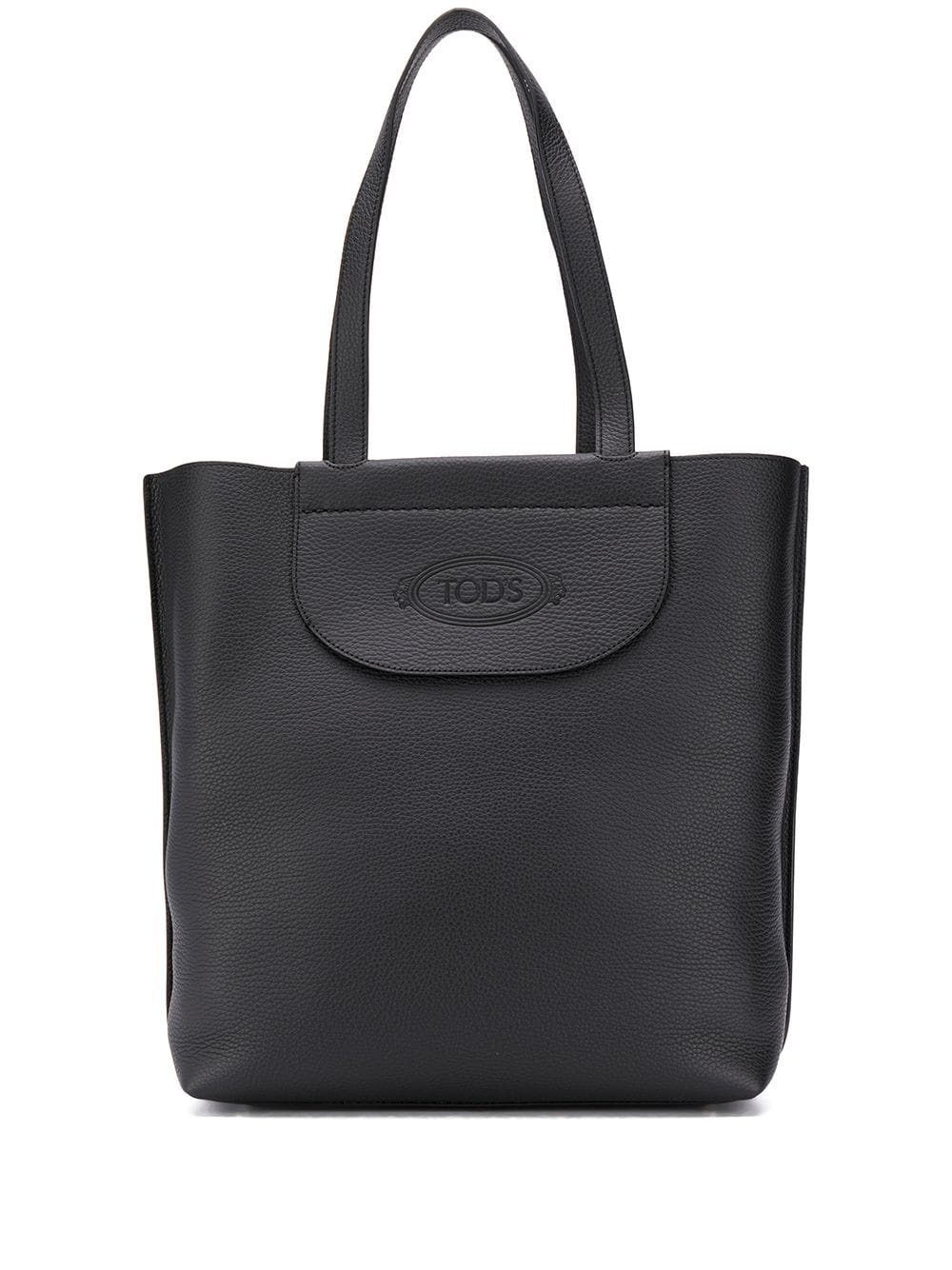 debossed logo tote bag - 1