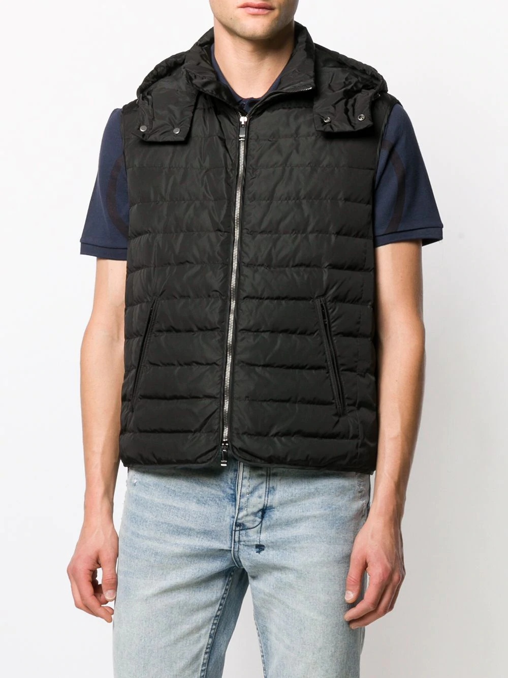 padded logo gilet - 3