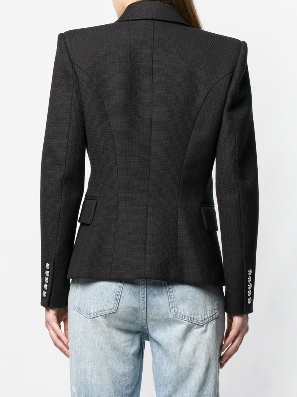 structured fit blazer - 4