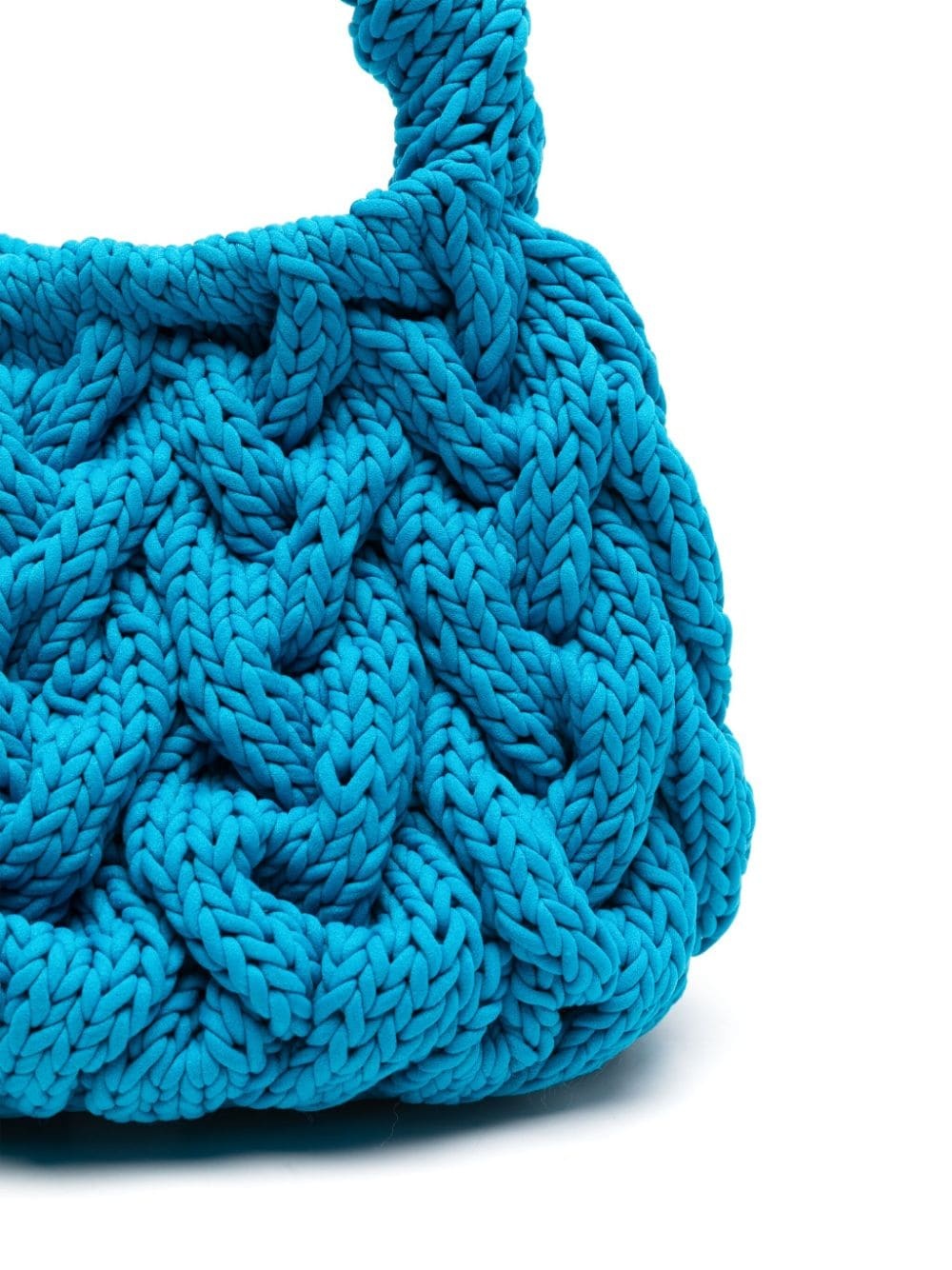 cable-knit tote bag - 4