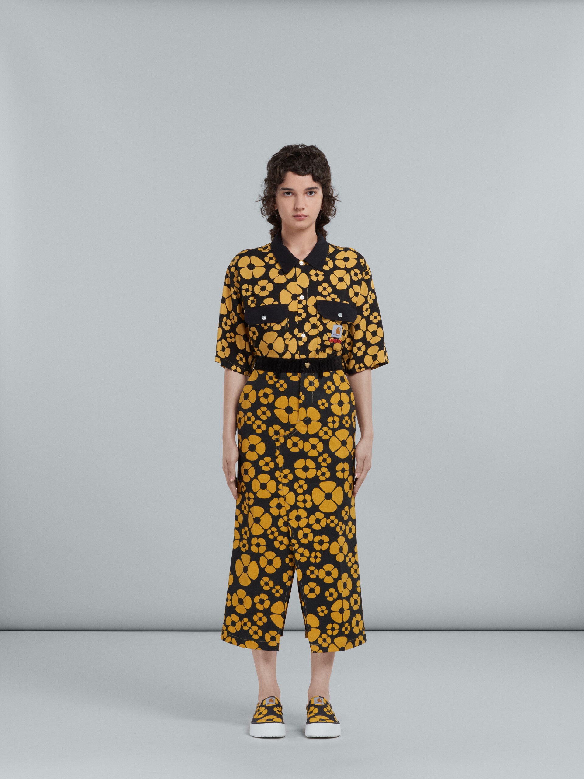 MARNI X CARHARTT WIP - YELLOW MIDI SKIRT - 2