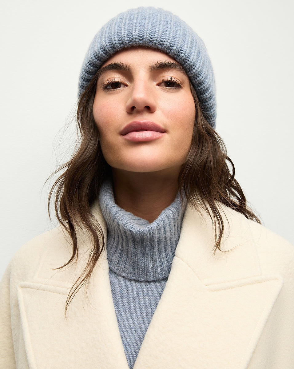 CASHMERE FOLDOVER BEANIE - 3
