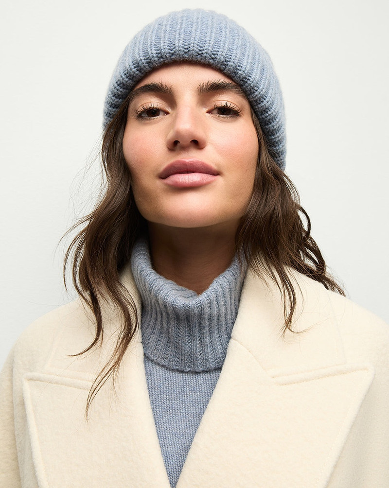 CASHMERE FOLDOVER BEANIE 3