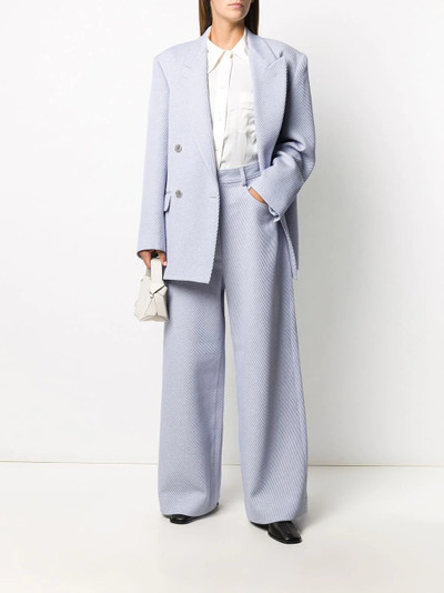 Acne Studios flared high-waisted twill trousers outlook