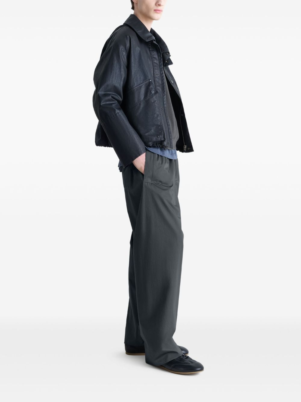 Pyjama elasticated-waist cotton trousers - 2