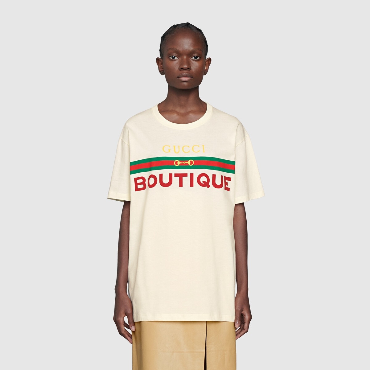 Gucci Boutique print T-shirt - 4