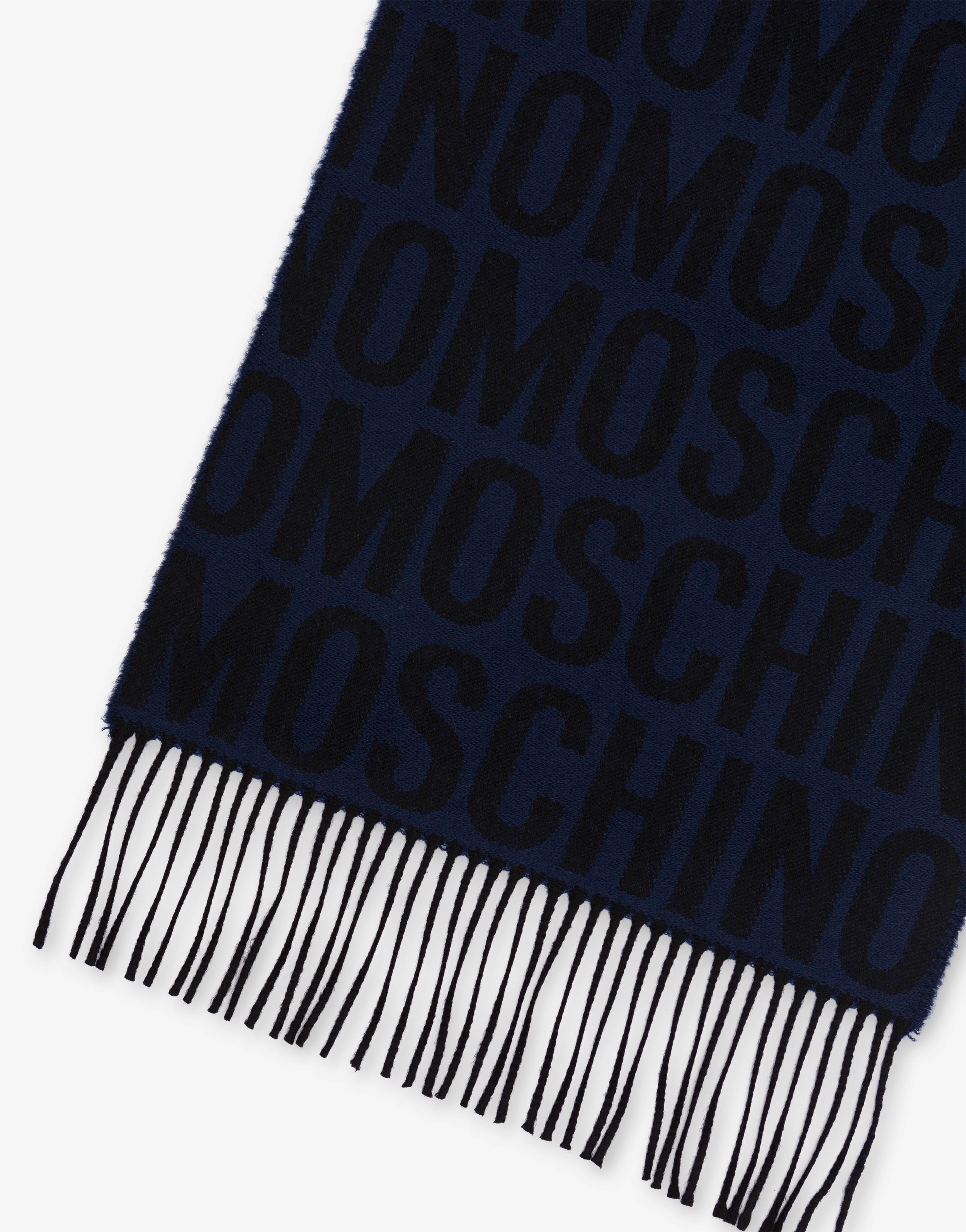 ALL OVER LOGO WOOL SCARF - 3