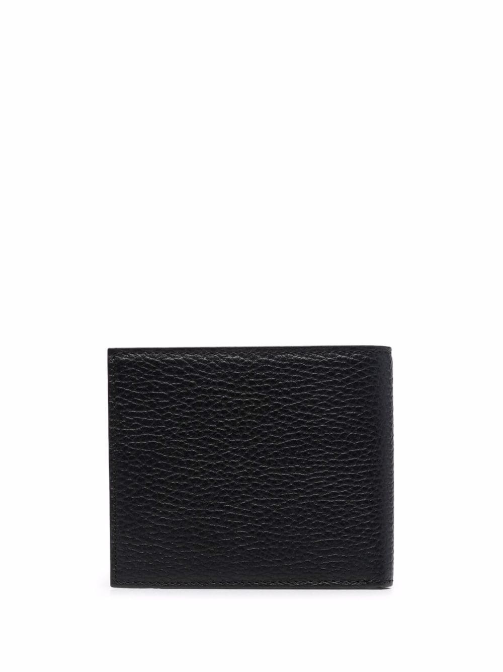 grained embossed-logo wallet - 2